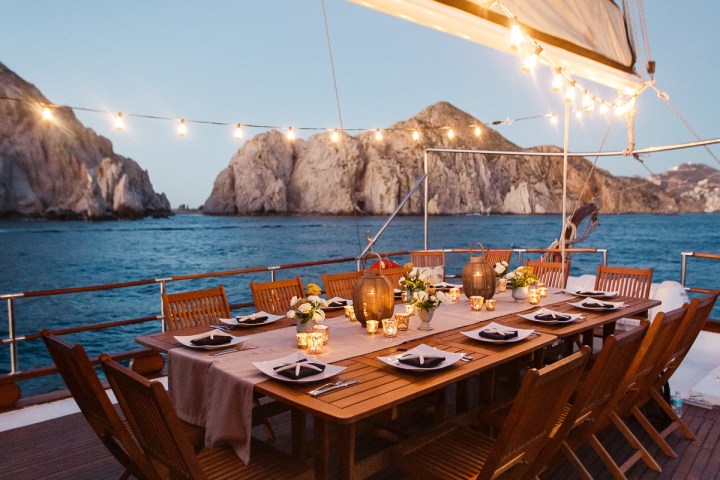 a boat sitting on top of a wooden table