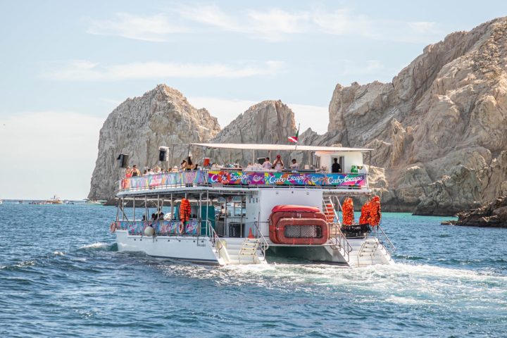 a large boat in a body of water