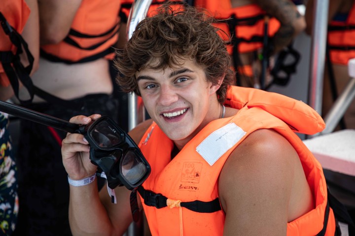 a boy taking a selfie