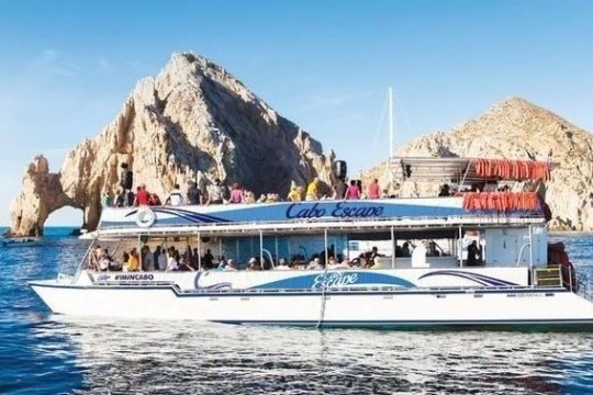 a group of people on a boat in the water